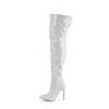 Pleaser - COURTLY3015 Overknee boots - Silver coloured Product image